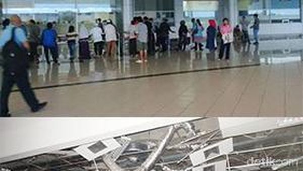 Before After Bandara di Palu yang Terkena Gempa