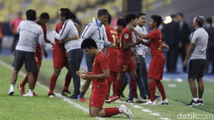 Indonesia gagal ke semifinal Piala Asia U-16 2018 (Dikhy Sasra/detikSport) Indonesia gagal ke semifinal Piala Asia U-16 2018 (Dikhy Sasra/detikSport)