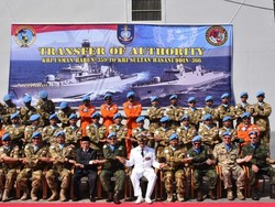 KRI Sultan Hasanuddin 366 Terima Mandat Jaga Perdamaian Lebanon
