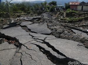Mengerikan, Begini Penampakan Tanah Ambles di Balaroa Palu