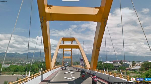 Potret Kota Palu di Google Street View Sebelum Diterjang Tsunami
