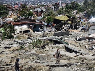 Potret Balaroa Palu: Tanah Ambles, Rumah Hancur Akibat Gempa
