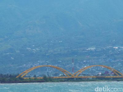 Foto: Jembatan Ikon Palu Sebelum Dihantam Gempa dan Tsunami