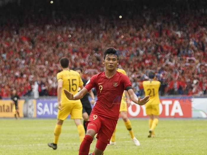 Sutan Zico, timnas U-16 usai mencetak gol ke gawang Australia, Senin (1/10).