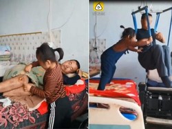 Kisah Haru Bocah 6 Tahun Rawat Ayahnya yang Difabel Ini Bikin Nangis