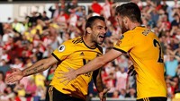 Jonny jadi alasan Wolverhampton menang 2-0 atas Southampton lewat torehan satu gol dan berhasil mempertahankan clean sheet. (Darren Staples/Reuters)