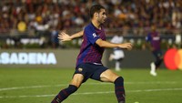 Abel Ruiz baru berusia 18 tahun saat dimainkan Barcelona di ajang Supercopa de Catalunya, Maret lalu. Pemain kelahiran 28 Januari 2000 itu kini masih dididik di tim Barcelona B. (Foto: Victor Decolongon/Getty Images)