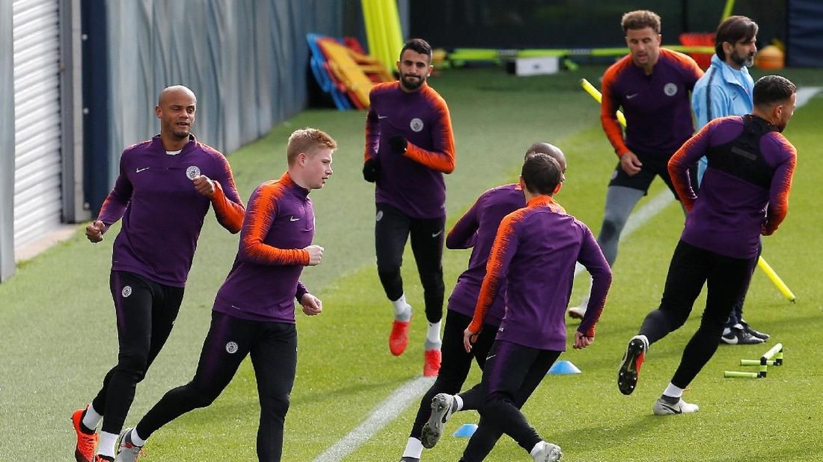Kevin De Bruyne mulai berlatih bareng rekan-rekan setimnya (Craig Brough/REUTERS)