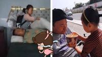Kisah Haru Bocah 6 Tahun Rawat Ayahnya yang Difabel Ini Bikin Nangis
