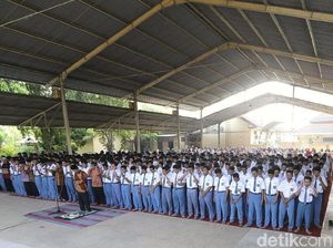 Begini Cara Ribuan Pelajar di Mojokerto Bantu Korban Gempa Sulteng