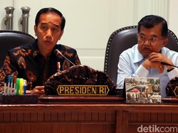Bertemu JK, Jokowi Bahas Evaluasi Penanggulangan Bencana