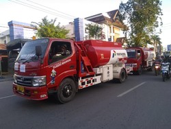 Hore! Iring-iringan Pengangkut BBM Tiba di Kota Palu