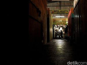 Tempat Penampungan Sementara Pasar Blok A Kian Sepi