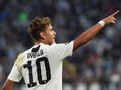 Paulo Dybala merayakan gol pembuka kemenangan Bianconeri (REUTERS/Massimo Pinca)