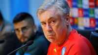 Carlo Ancelotti pernah melatih Napoli pada tahun 2018-2019. Sayangnya di sana, Ancelotti gagal raih gelar juara (Reuters)