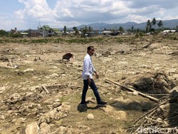Jokowi Tinjau Kampung di Petobo yang Ditelan Bumi Akibat Gempa