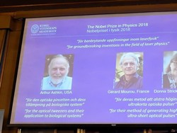 Nobel Fisika 2018 untuk Teknik Laser Presisi Tinggi