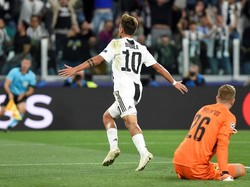 Dybala merayakan gol kedua yang dia buat di menit 33 (REUTERS/Massimo Pinca)