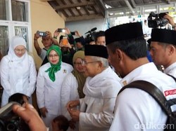 Kunjungi Ponpes Purwakarta, Maruf Amin Galang Dana untuk Sulteng