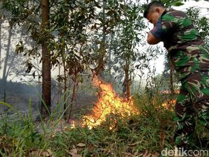 Heli Water Bombing Setop Operasi, Karhutla di Sumsel Meningkat