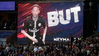 Dengan hasil ini, PSG untuk sementara menempati peringkat dua klasemen Grup C dengan tiga poin. Sementara Red Star ada di dasar klasemen dengan satu poin. REUTERS/Charles Platiau.