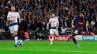 Tapi peluang Tottenham menyelamatkan poin buyar saat Messi mencetak gol di menit ke-90. (Foto: Andrew Couldridge/ Action Images via Reuters)