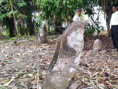 Foto: Batu Meriam di Ciamis Punya Mitos Pertanda Kejadian Besar