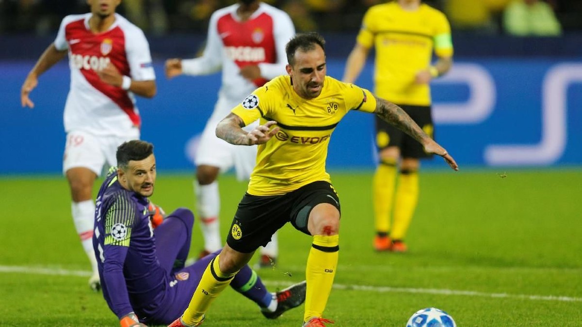 Borussia Dortmund menang telak 3-0 atas AS Monaco. (Foto: Leon Kuegeler/REUTERS)