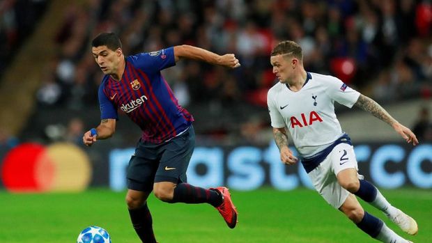 Barcelona saat mengalahkan Tottenham Hotspur 4-2. (