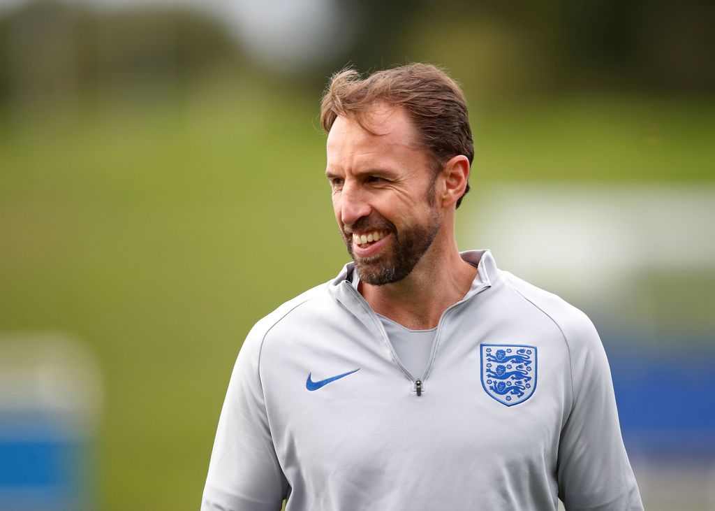 Soccer Football - England Training - St. George's Park, Burton upon Trent, Britain - September 9, 2018   England manager Gareth Southgate during training   Action Images via Reuters/Carl Recine