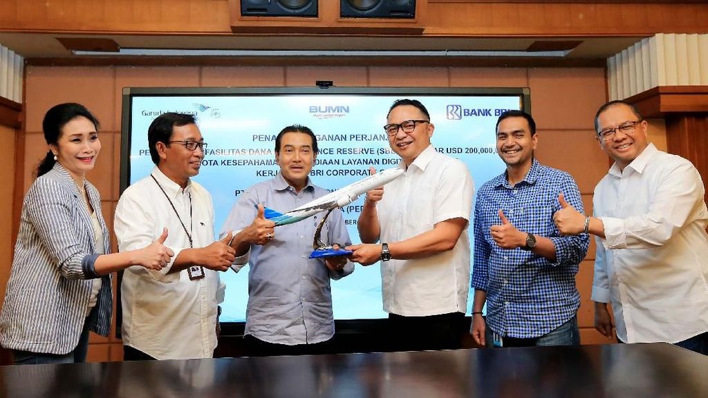 Bank BRI Gandeng Garuda Indonesia Perkuat Rupiah Bank BRI Gandeng Garuda Indonesia Perkuat Rupiah