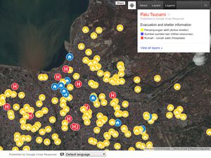 Pantau Kota Palu Terkini dan Posko Pengungsian Lewat Google Maps