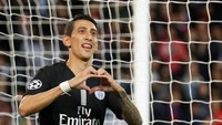 Winger Paris Saint-Germain Angel Di Maria akan melawan Manchester United yang pernah ia perkuat pada 2014/2015. Semusim di MU, Di Maria gagal bersinar. Foto: Charles Platiau/Reuters