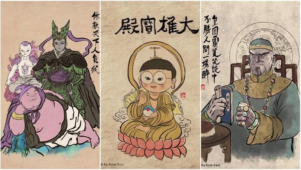 Keren! Spiderman Hingga Thanos Dibuat Ilustrasi ala China