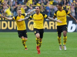 Hasil Liga Jerman: Paco Alcacer Hat-trick, Dortmund Menang Dramatis