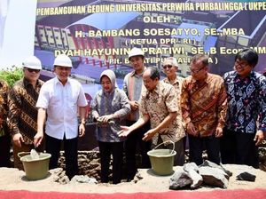 Ketua DPR Letakkan Batu Pertama Pembangunan UNPERBA