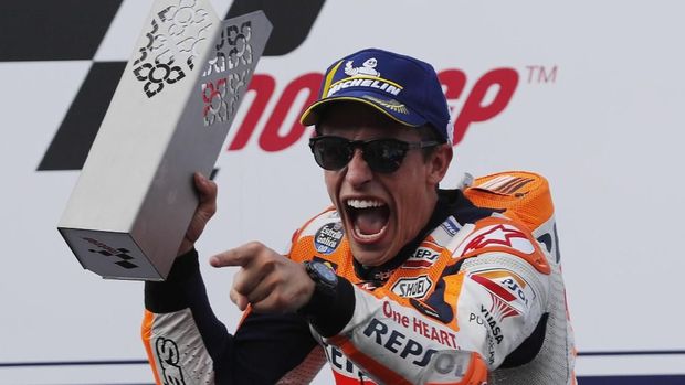 Marc Marquez bisa memastikan gelar juara dunia MotoGP 2018 akhir pekan ini.