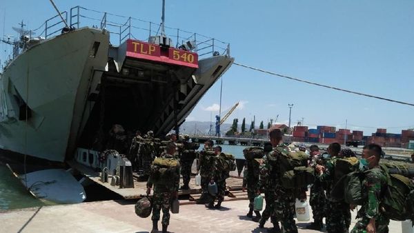 220 Prajurit TNI di Lombok Bergeser ke Palu dan Donggala