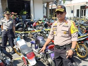 Diduga untuk Balap Liar, 116 Sepeda Motor Disita Polisi di Kediri