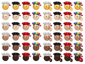 Seru! Desainer Ini Bikin Emoji Cium Ala Chef