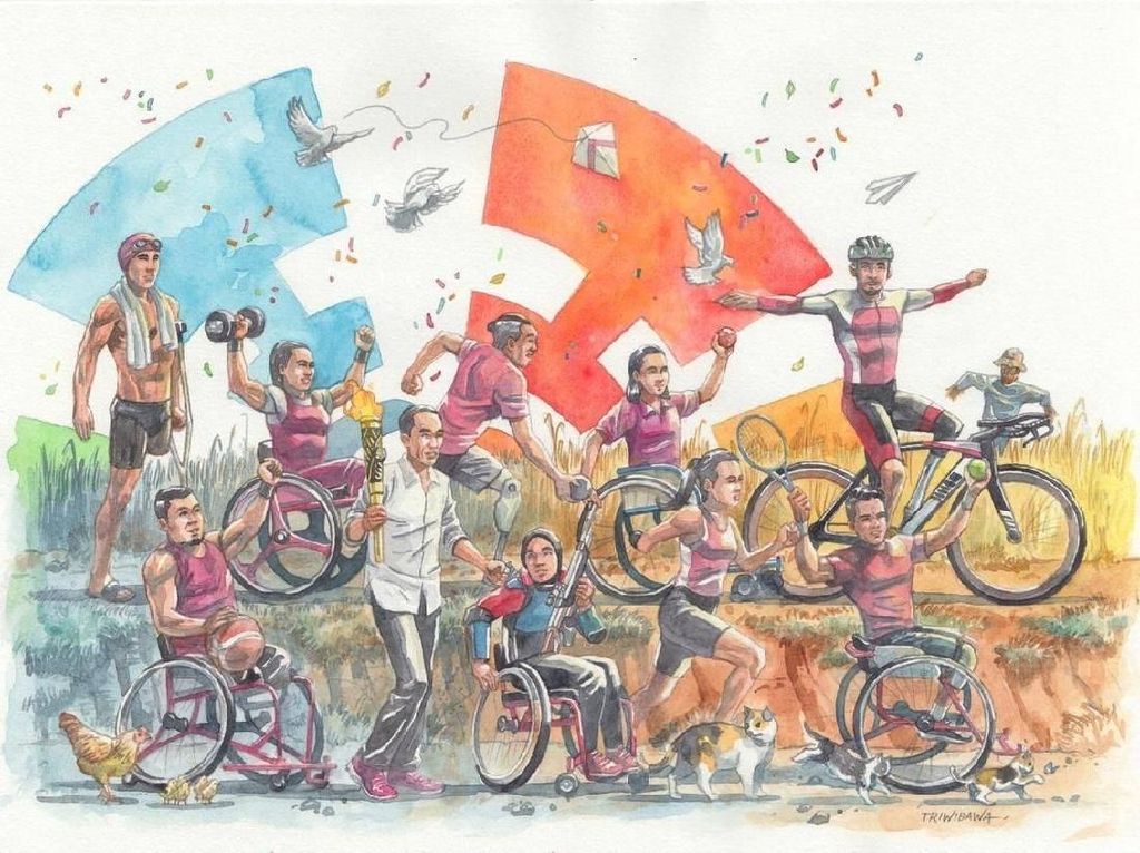 Mengenal Pencipta Ilustrasi Asian Para Games 2018 di Akun Jokowi Mengenal Pencipta Ilustrasi Asian Para Games 2018 di Akun Jokowi