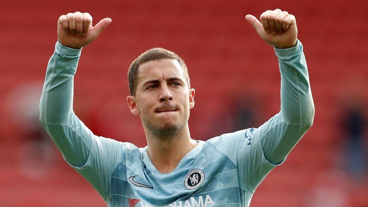 Eden Hazard dilema memilih mengejar impian ke Real Madrid atau bertahan di Chelsea. (Foto: John Sibley/Action Images via Reuters)