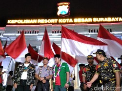 Tiba di Surabaya, Kirab Satu Negeri Disambut Kapolrestabes