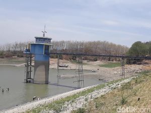 Air Waduk Malahayu Brebes Disetop, 12.378 Ha Lahan Akan Kekeringan