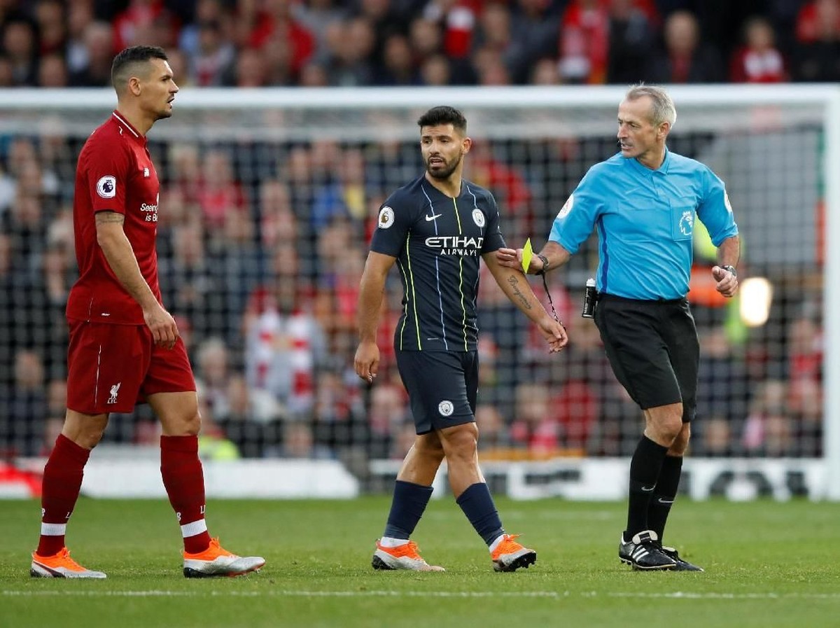 Pemain Manchester City, Sergio Aguero. (Foto: Carl Recine/Reuters)
