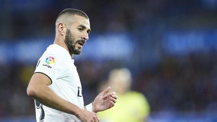 Striker Real Madrid Karim Benzema dituding terlibat kasus penculikan. (Foto: Juan Manuel Serrano Arce/Getty Images) Striker Real Madrid Karim Benzema dituding terlibat kasus penculikan. (Foto: Juan Manuel Serrano Arce/Getty Images)