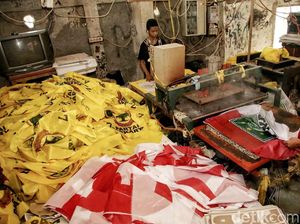 Jelang Pemilu 2019, Pengusaha Sablon Banjir Pesanan