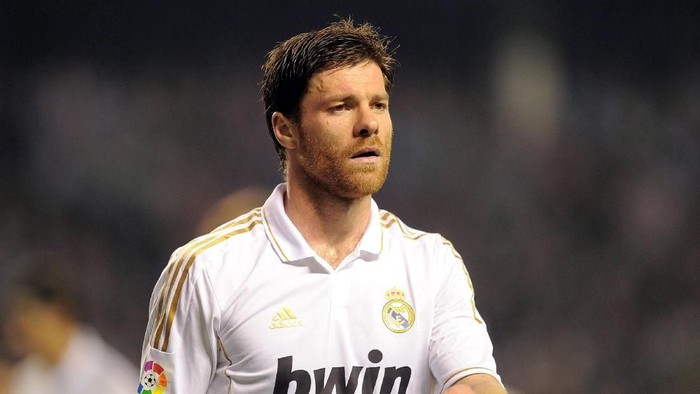 BILBAO, SPAIN - MAY 02:  Xabi Alonso of Real Madrid CF looks on during the La Liga match between Athletic Club and Real Madrid CF at estadio San Mames on May 2, 2012 in Bilbao, Spain.  (Photo by Denis Doyle/Getty Images)