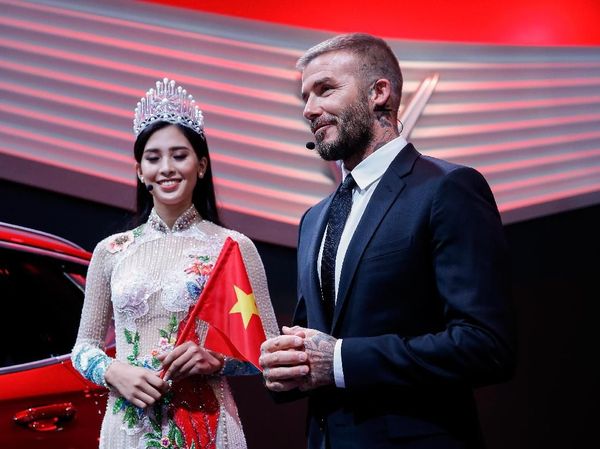 David Beckham Nongol di Peluncuran Mobnas Vietnam di Paris