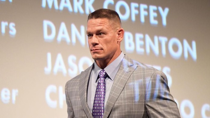 MIAMI, FL - DECEMBER 08:  John Cena is seen on the set of Despierta America to promote the film Ferdinand at Univision Studios on December 8, 2017 in Miami, Florida.  (Photo by Gustavo Caballero/Getty Images)